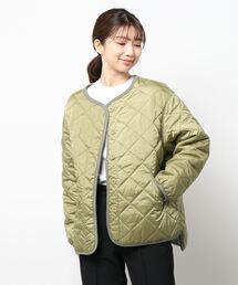 Samansa Mos2 | キルティングノーカラーブルゾン(ブルゾン)