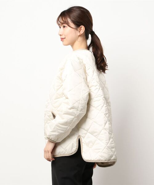 Samansa Mos2（サマンサ モスモス）の「キルティングノーカラーブルゾン（ブルゾン・レディース・ブラック/カーキ/キナリ・ﾌﾘ-）」の5枚目の写真