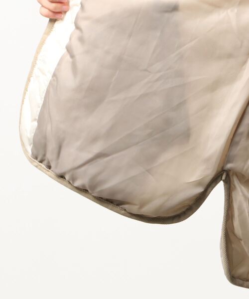 Samansa Mos2（サマンサ モスモス）の「キルティングノーカラーブルゾン（ブルゾン・レディース・ブラック/カーキ/キナリ・ﾌﾘ-）」の4枚目の写真