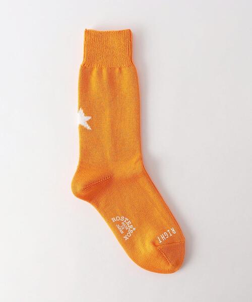 ROSTER SOX(ロスターソックス)の「<ROSTER SOX>スターソックス(ソックス/靴下・レディース・ホワイト/ライム/オレンジ・FREE)」の1枚目の写真