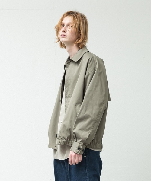 SLICK(スリック)の「T/C ギャバジンショートブルゾン(ブルゾン・メンズ・セージグリーン/グレイッシュベージュ・1/2/3)」の11枚目の写真