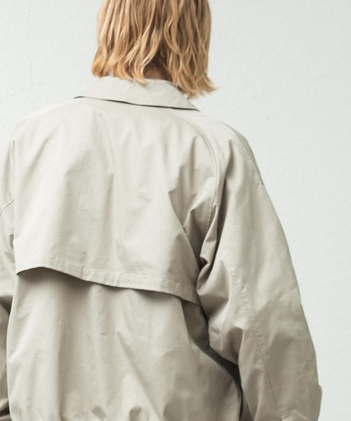 SLICK(スリック)の「T/C ギャバジンショートブルゾン(ブルゾン・メンズ・セージグリーン/グレイッシュベージュ・1/2/3)」の7枚目の写真