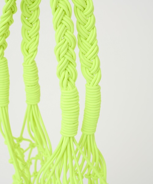 COLONY 2139（コロニートゥーワンスリーナイン）の「マクラメバッグ（ハンドバッグ・レディース・イエロー/ピンク・FREE）」の8枚目の写真