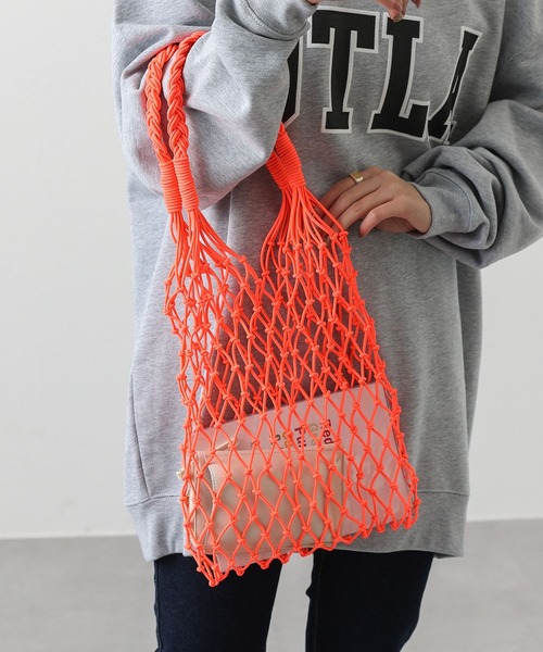 COLONY 2139（コロニートゥーワンスリーナイン）の「マクラメバッグ（ハンドバッグ・レディース・イエロー/ピンク・FREE）」の13枚目の写真