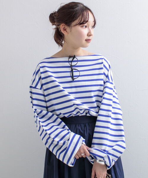 GLOSTER(グロスター)の「【GLOSTER/グロスター】フレンチビッグバスク(Tシャツ/カットソー・メンズ・ホワイト系その他/ホワイト系その他2/グリーン系その他/イエロー系その他・FREE)」の5枚目の写真