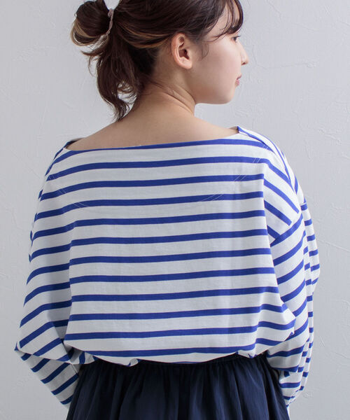 GLOSTER(グロスター)の「【GLOSTER/グロスター】フレンチビッグバスク(Tシャツ/カットソー・メンズ・ホワイト系その他/ホワイト系その他2/グリーン系その他/イエロー系その他・FREE)」の6枚目の写真