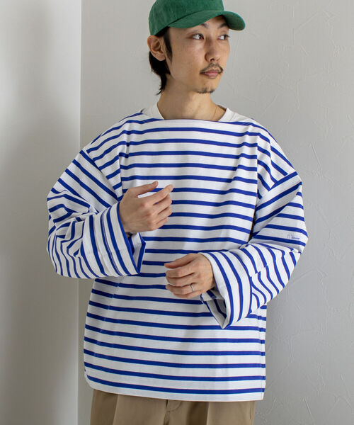 GLOSTER(グロスター)の「【GLOSTER/グロスター】フレンチビッグバスク(Tシャツ/カットソー・メンズ・ホワイト系その他/ホワイト系その他2/グリーン系その他/イエロー系その他・FREE)」の8枚目の写真