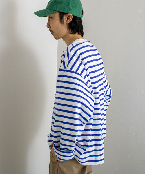 GLOSTER(グロスター)の「【GLOSTER/グロスター】フレンチビッグバスク(Tシャツ/カットソー・メンズ・ホワイト系その他/ホワイト系その他2/グリーン系その他/イエロー系その他・FREE)」の9枚目の写真