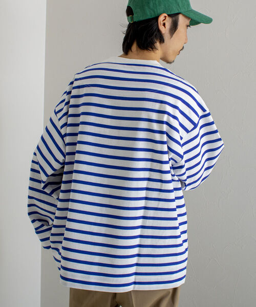 GLOSTER(グロスター)の「【GLOSTER/グロスター】フレンチビッグバスク(Tシャツ/カットソー・メンズ・ホワイト系その他/ホワイト系その他2/グリーン系その他/イエロー系その他・FREE)」の10枚目の写真