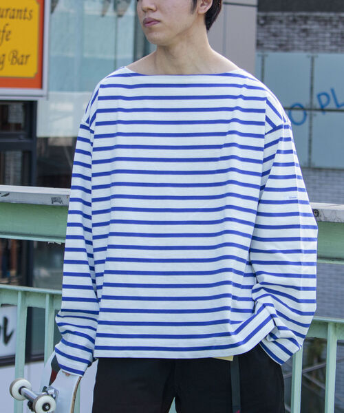 GLOSTER(グロスター)の「【GLOSTER/グロスター】フレンチビッグバスク(Tシャツ/カットソー・メンズ・ホワイト系その他/ホワイト系その他2/グリーン系その他/イエロー系その他・FREE)」の14枚目の写真