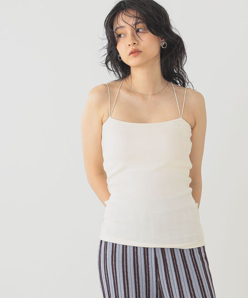 B:MING by BEAMS(ビーミングバイビームス)の「B:MING by BEAMS / ブラレット キャミソール 22SS(キャミソール・レディース・ブラック/オフホワイト/オリーブ・SMALL/MEDIUM)」の1枚目の写真