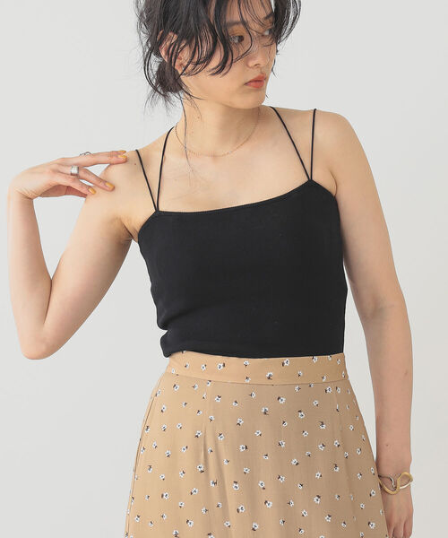 B:MING by BEAMS(ビーミングバイビームス)の「B:MING by BEAMS / ブラレット キャミソール 22SS(キャミソール・レディース・ブラック/オフホワイト/オリーブ・SMALL/MEDIUM)」の2枚目の写真