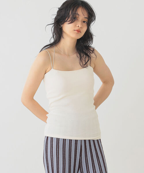 B:MING by BEAMS(ビーミングバイビームス)の「B:MING by BEAMS / ブラレット キャミソール 22SS(キャミソール・レディース・ブラック/オフホワイト/オリーブ・SMALL/MEDIUM)」の4枚目の写真