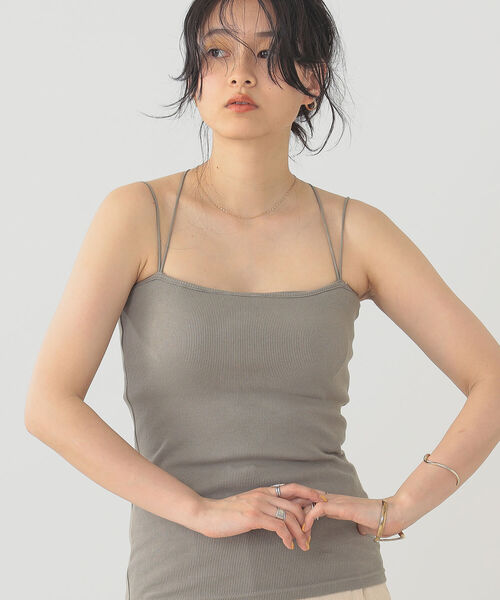 B:MING by BEAMS(ビーミングバイビームス)の「B:MING by BEAMS / ブラレット キャミソール 22SS(キャミソール・レディース・ブラック/オフホワイト/オリーブ・SMALL/MEDIUM)」の7枚目の写真