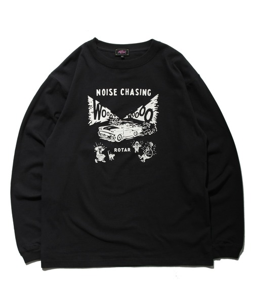 ROTAR(ローター)の「NOISE CHASING LS Tee(Tシャツ/カットソー・メンズ・オフホワイト/ネイビー/スミクロ・LARGE/MEDIUM/SMALL/X-LARGE)」の3枚目の写真