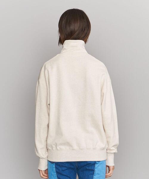 BEAUTY&YOUTH UNITED ARROWS（ビューティーアンドユースユナイテッドアローズ）の「BY コットン裏毛 ハーフスキッパー スウェット プルオーバー -ウォッシャブル-◆（スウェット・レディース・グレー/ネイビー/オフホワイト・FREE）」の7枚目の写真
