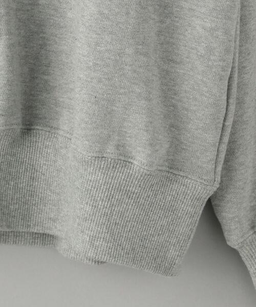 BEAUTY&YOUTH UNITED ARROWS（ビューティーアンドユースユナイテッドアローズ）の「BY コットン裏毛 ハーフスキッパー スウェット プルオーバー -ウォッシャブル-◆（スウェット・レディース・グレー/ネイビー/オフホワイト・FREE）」の21枚目の写真