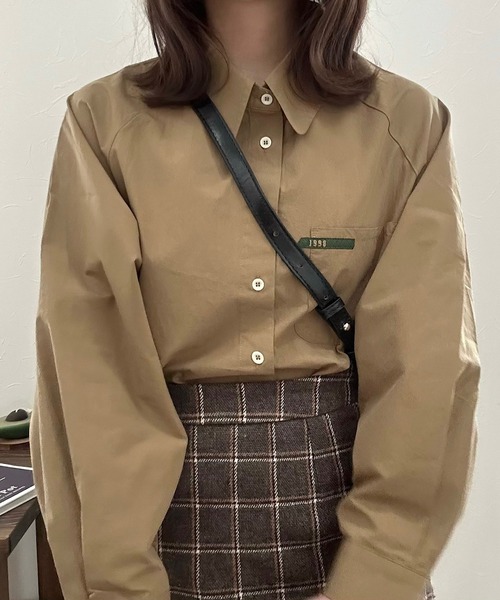 Cham.（チャム）の「台形チェックスカート（スカート・レディース・ブラウン・F）」の18枚目の写真