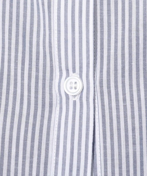 Cutie Blonde(キューティーブロンド)の「◆細ラインのストライプBIGシャツ(シャツ/ブラウス・レディース・グリーン系その他4/ライトグレー系2/ネイビー系2/ピンク系・00)」の8枚目の写真