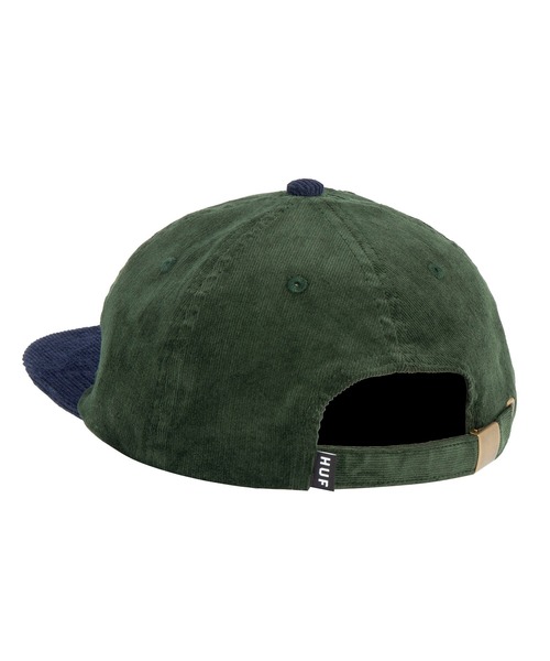 HUF（ハフ）の「GLOBAL CORDUROY 6 PANEL HAT / HUF キャップ（キャップ・メンズ・ブラック/グリーン系その他・O/S）」の3枚目の写真