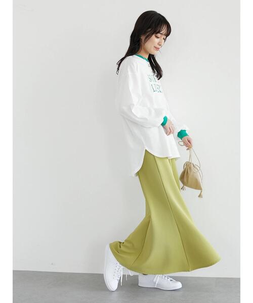 Green　Parks（グリーンパークス）の「・novem 9 リンガーロゴロンT（Tシャツ/カットソー・レディース・ネイビー/レッド/グリーン/グリーン系その他3・FREE）」の21枚目の写真