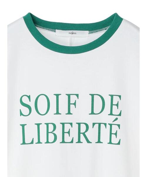 Green　Parks（グリーンパークス）の「・novem 9 リンガーロゴロンT（Tシャツ/カットソー・レディース・ネイビー/レッド/グリーン/グリーン系その他3・FREE）」の8枚目の写真