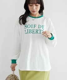 Green　Parks | ・novem 9 リンガーロゴロンT(Tシャツ/カットソー)