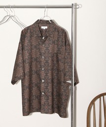NILWAY | レトロ総柄トロミジョーゼット半袖オーバーサイズバケーションシャツ(シャツ/ブラウス)