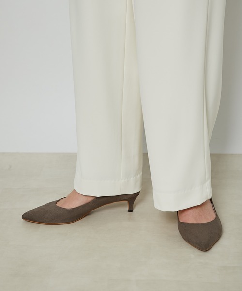 RIVE DROITE(リヴドロワ)の「ハイウエストセミワイドパンツ(その他パンツ・レディース・オフホワイト/ピンク・36/38)」の6枚目の写真