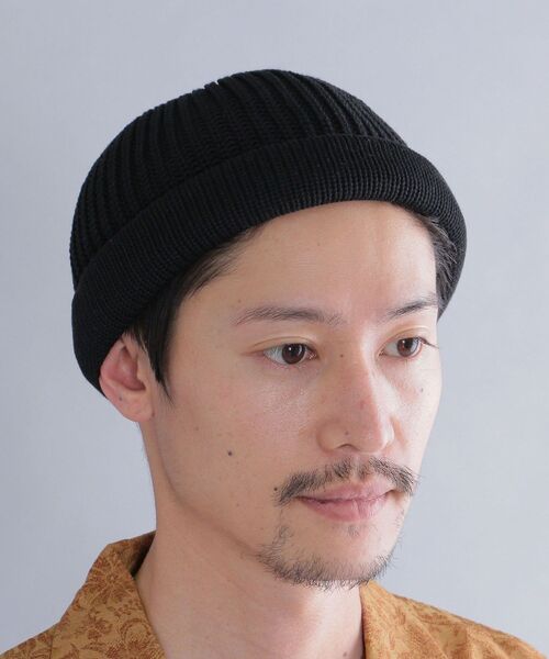 SHIPS（シップス）の「*SHIPS: シャロー ロール ワッチ キャップ（ニットキャップ/ビーニー・メンズ・ブラック/クリーム/ラベンダー/ブルー/グリーン・ONE SIZE）」の9枚目の写真