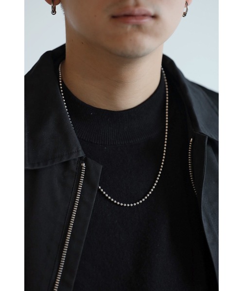 CREARE -LINO-(クレアーレリノ)の「ボールチェーンネックレス/silver925(ネックレス・メンズ・シルバー・L/M)」の4枚目の写真