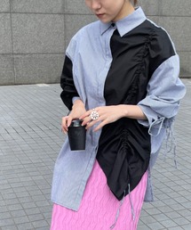 アシンメトリーデザインシャツ