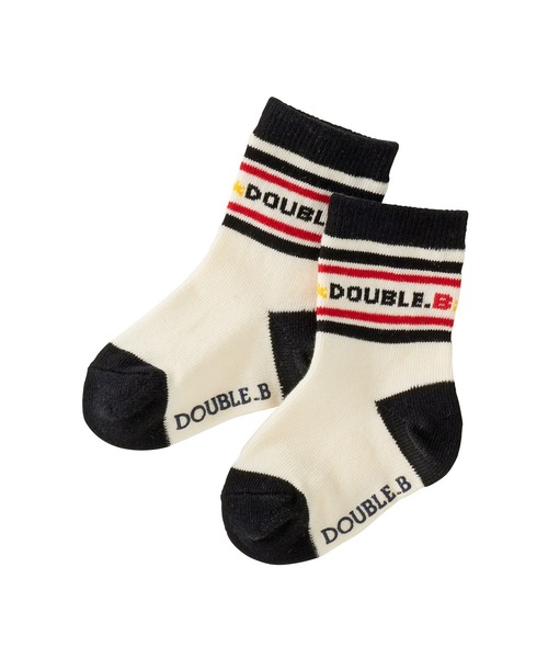 DOUBLE_B（ダブルビー）の「ソックスパック３足セット(11-21cm)（ソックス/靴下・キッズ・マルチ/ホワイト/ブルー・19-21cm/17-19cm/13-15cm/11-13cm/15-17cm）」の6枚目の写真