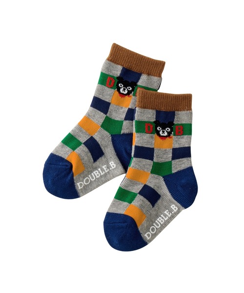 DOUBLE_B（ダブルビー）の「ソックスパック３足セット(11-21cm)（ソックス/靴下・キッズ・マルチ/ホワイト/ブルー・19-21cm/17-19cm/13-15cm/11-13cm/15-17cm）」の8枚目の写真