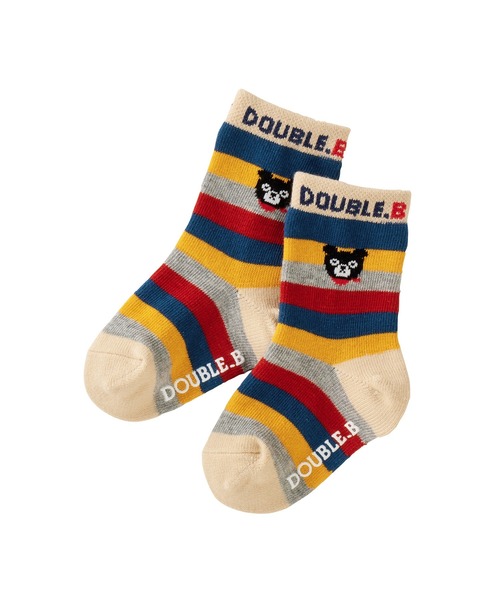 DOUBLE_B（ダブルビー）の「ソックスパック３足セット(11-21cm)（ソックス/靴下・キッズ・マルチ/ホワイト/ブルー・19-21cm/17-19cm/13-15cm/11-13cm/15-17cm）」の14枚目の写真