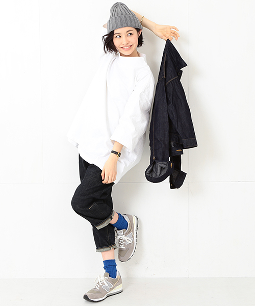 LEUCHTFEUER（ロイフトフォイヤー）の「LEUCHTFEUER / リブ ワッチキャップ 15SS（ニットキャップ/ビーニー・レディース・ナチュラル/グレー/ネイビー・ONE SIZE）」の14枚目の写真