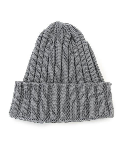LEUCHTFEUER（ロイフトフォイヤー）の「LEUCHTFEUER / リブ ワッチキャップ 15SS（ニットキャップ/ビーニー・レディース・ナチュラル/グレー/ネイビー・ONE SIZE）」の9枚目の写真