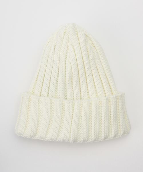 LEUCHTFEUER（ロイフトフォイヤー）の「LEUCHTFEUER / リブ ワッチキャップ 15SS（ニットキャップ/ビーニー・レディース・ナチュラル/グレー/ネイビー・ONE SIZE）」の8枚目の写真