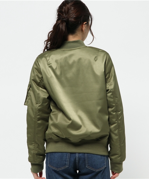 ROSE BUD（ローズバッド）の「S-LJ-15101 FRONT ZIP JACKET（ミリタリージャケット・レディース・グレー/オリーブ・ONE SIZE）」の6枚目の写真