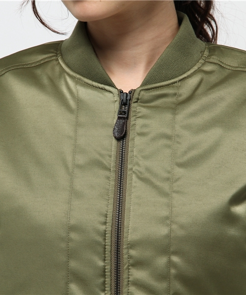 ROSE BUD（ローズバッド）の「S-LJ-15101 FRONT ZIP JACKET（ミリタリージャケット・レディース・グレー/オリーブ・ONE SIZE）」の4枚目の写真