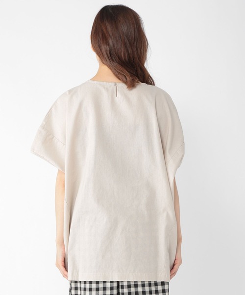 studio CLIP（スタディオクリップ）の「ナチュラルコクーンTシャツブラウス（シャツ/ブラウス・レディース・ライトベージュ/オフホワイト/カーキ/スモーク/ライトグリーン・FREE）」の10枚目の写真