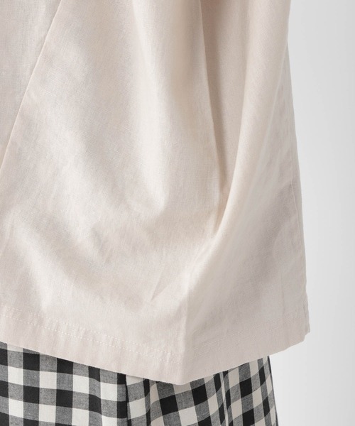 studio CLIP（スタディオクリップ）の「ナチュラルコクーンTシャツブラウス（シャツ/ブラウス・レディース・ライトベージュ/オフホワイト/カーキ/スモーク/ライトグリーン・FREE）」の17枚目の写真