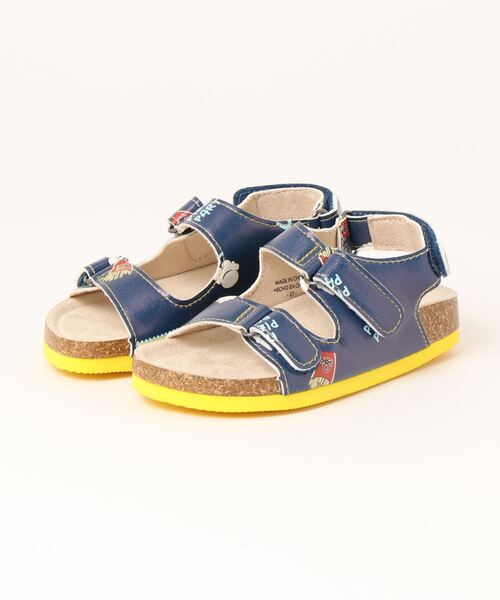 BENETTON (UNITED COLORS OF BENETTON)（ベネトンユナイテッドカラーズオブベネトン）の「キッズ総柄バックストラップサンダルB（サンダル・キッズ・ネイビー/グリーン系その他・29/28/27）」の9枚目の写真