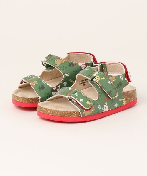 BENETTON (UNITED COLORS OF BENETTON)（ベネトンユナイテッドカラーズオブベネトン）の「キッズ総柄バックストラップサンダルB（サンダル・キッズ・ネイビー/グリーン系その他・29/28/27）」の10枚目の写真