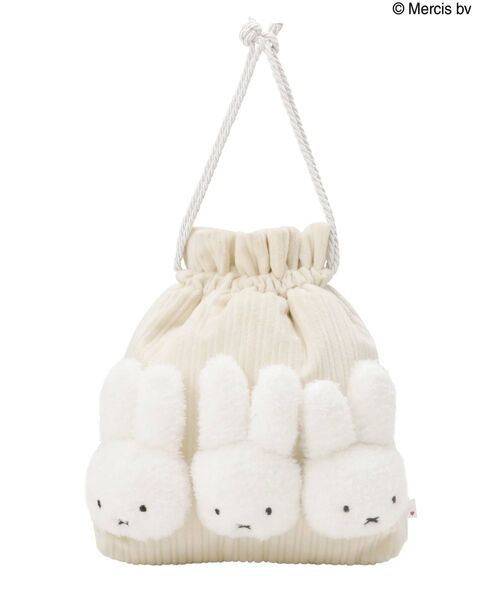 merry jenny（メリージェニー）の「miffyならんだポシェット（ハンドバッグ・レディース・アイボリー/ブラック・FREE）」の5枚目の写真