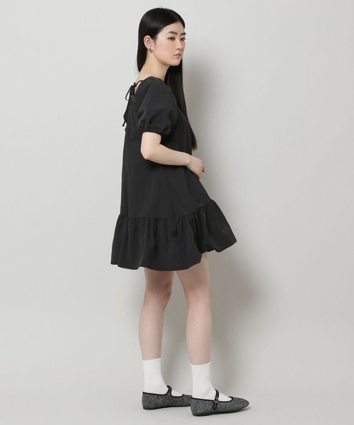 ALAND（エーランド）の「3.3Field Trip／スクエアネックワンピース　2297711（ワンピース・レディース・ブラック/アイボリー・FREE）」の10枚目の写真