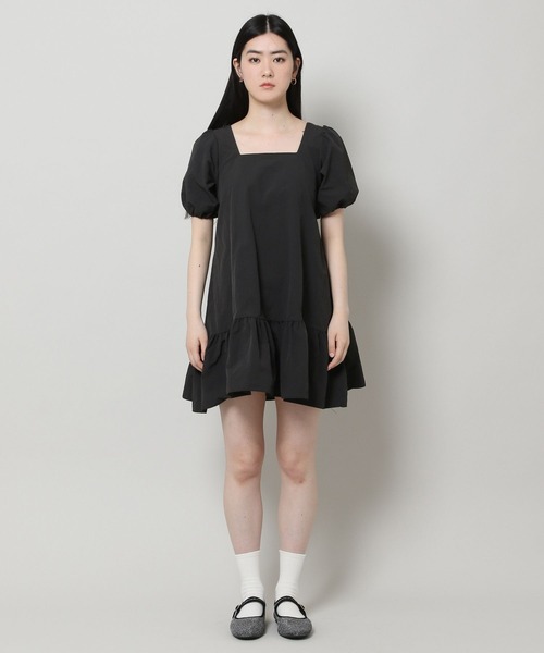 ALAND（エーランド）の「3.3Field Trip／スクエアネックワンピース　2297711（ワンピース・レディース・ブラック/アイボリー・FREE）」の19枚目の写真