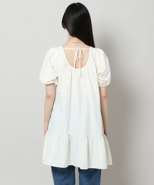 ALAND（エーランド）の「3.3Field Trip／スクエアネックワンピース　2297711（ワンピース・レディース・ブラック/アイボリー・FREE）」の4枚目の写真