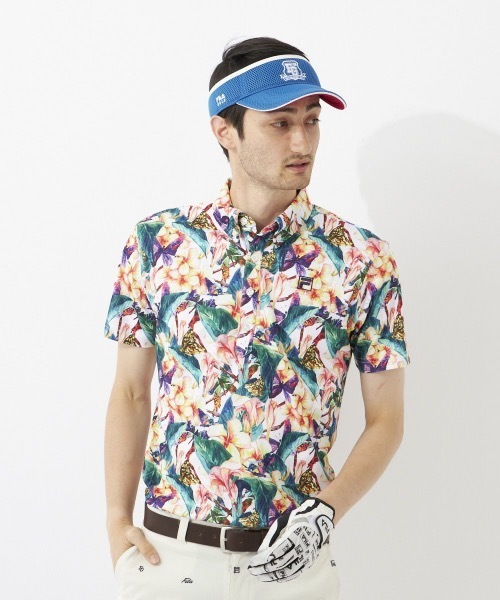 FILA GOLF（フィラゴルフ ）の「【FILA GOLF:フィラゴルフ】メンズ 半袖シャツ UVカット 吸汗速乾（シャツ/ブラウス・メンズ・ホワイト/ネイビー/ブルー/オレンジ・MEDIUM/LARGE/X-LARGE）」の19枚目の写真