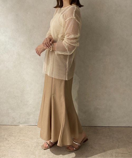 apres jour clair】2WAYメッシュカットトップス【ZOZOTOWN限定